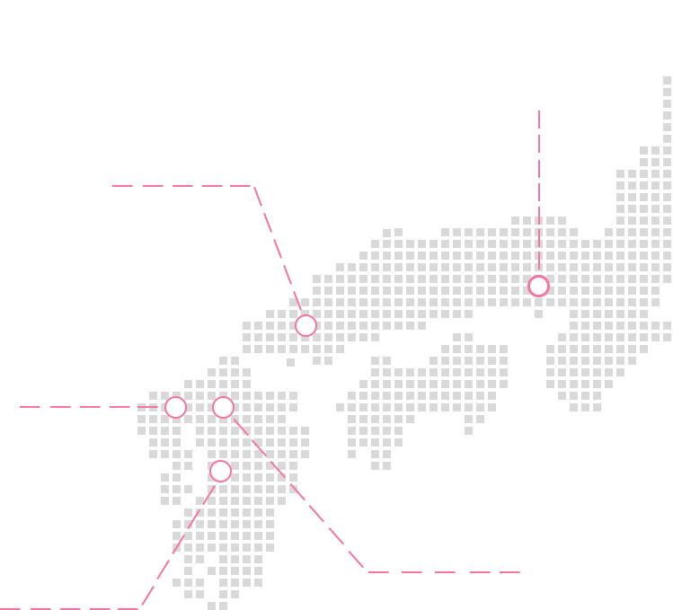 九州+山口のマップ